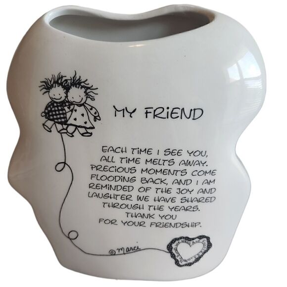 Marci Baum Brothers Children of the Inner Light Vase Planter FRIENDS - Picture 2 of 2